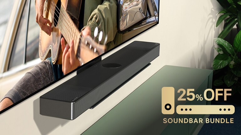 Save 25% on matching soundbar with eligible TV purchase